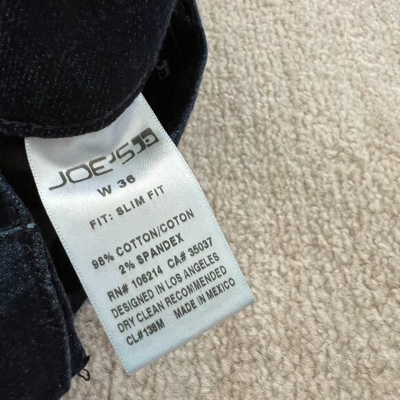 Joe’s Jeans Gregory Slim Fit Dark Wash Jeans 36 - Picture 2 of 10